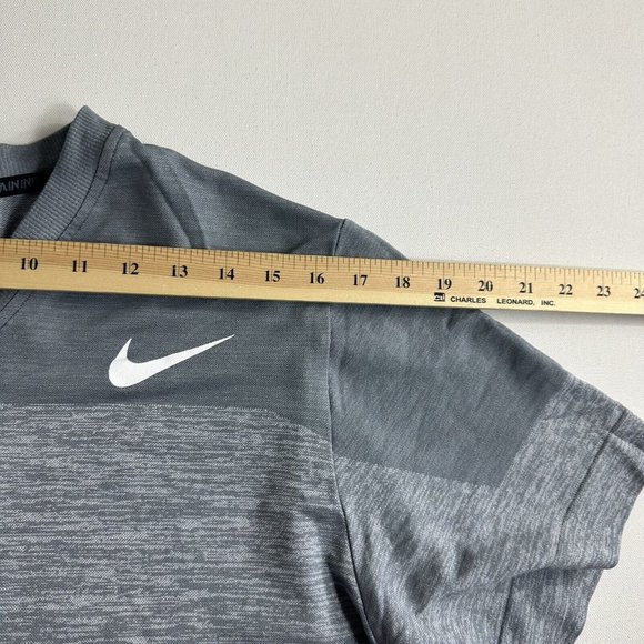 Nike Pro Training T-Shirt Dri-Fit Performance Mens Size Large Gray Active Gym - Picture 8 of 8